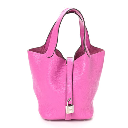 Hermes Taurillon Clemence Picotin Lock 18 PM Magnolia 1 of 12