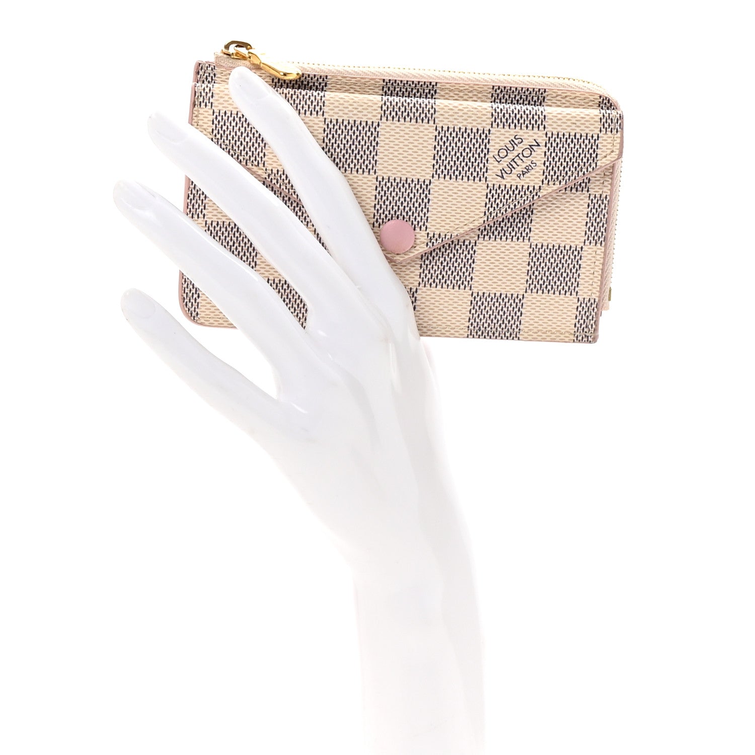 Louis Vuitton Damier Azur Recto Verso Card Holder Rose Ballerine 2 of 6