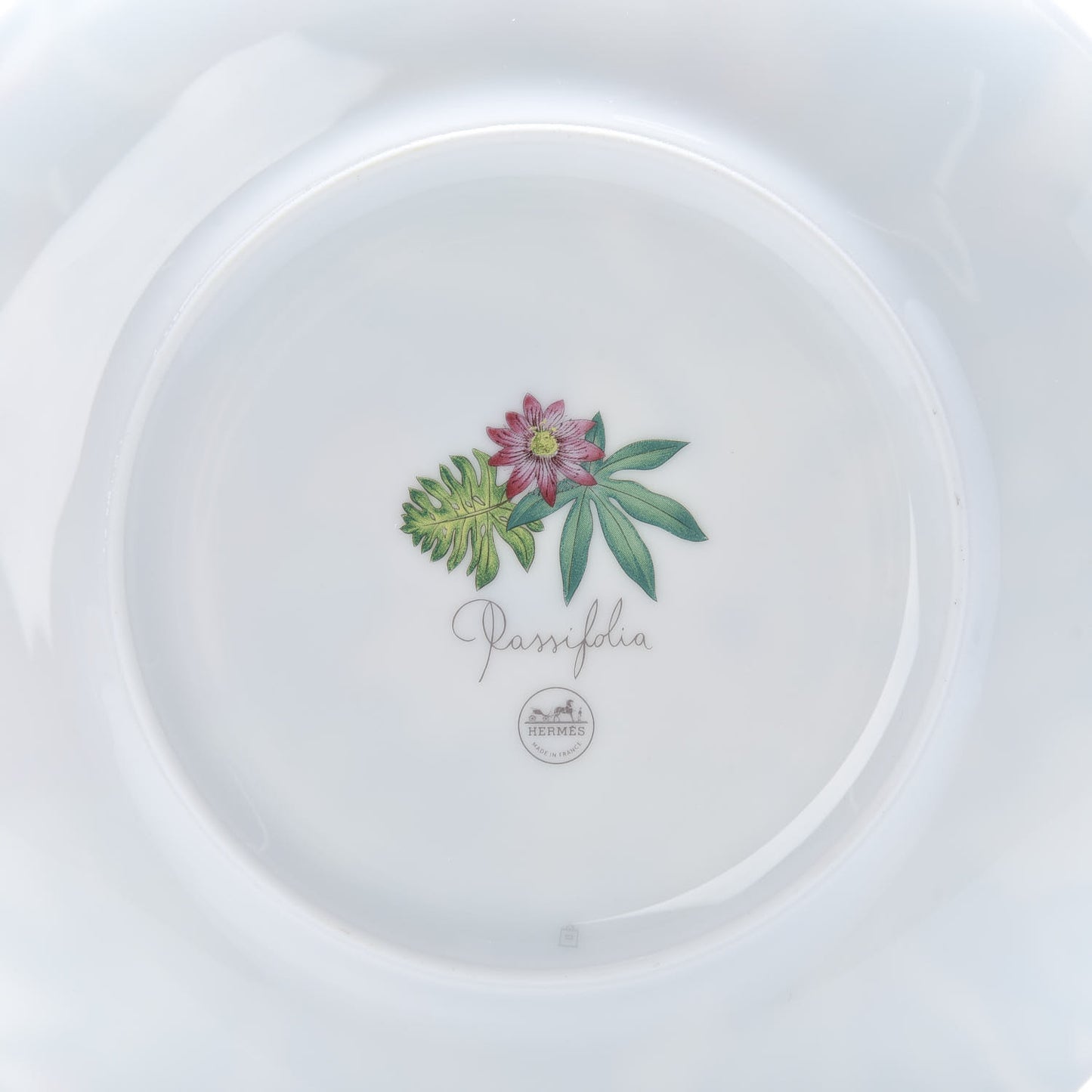 Porcelain Passifolia Dessert Plate N°2 Set of 2