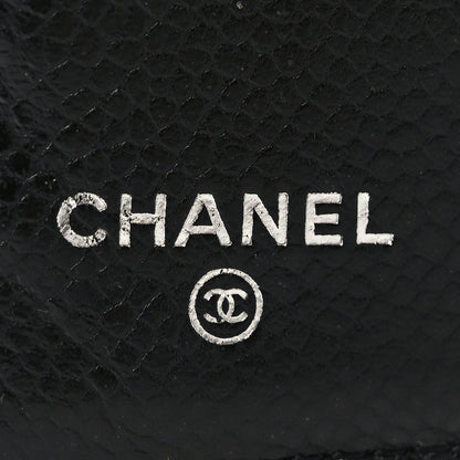 Chanel Caviar Quilted Yen Wallet Black 6 of 9