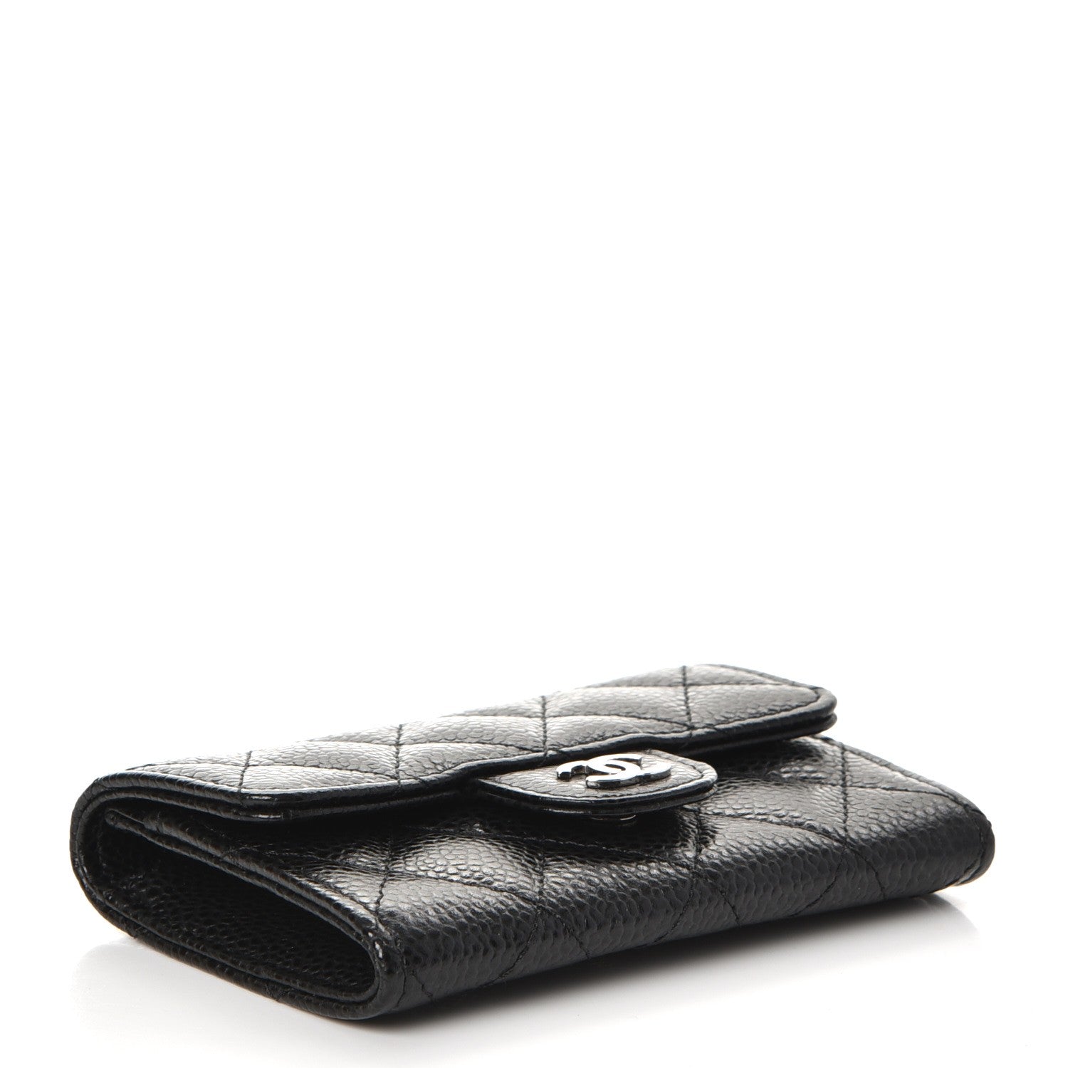 Chanel Caviar Quilted Flap Card Holder Black 4 of 9