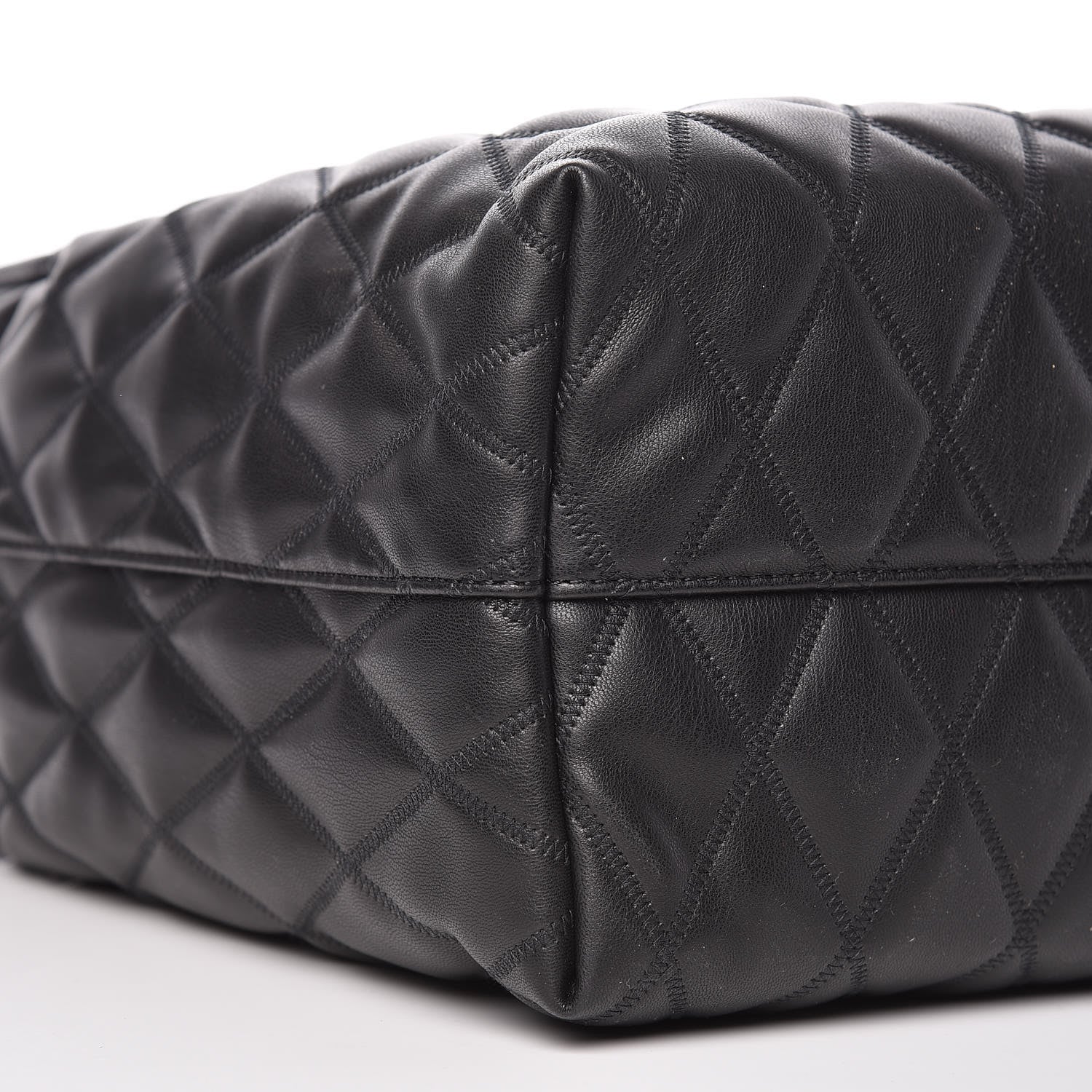 Givenchy Rubber Effect Canvas Quilted Duo Shopper Tote Black 9 of 11