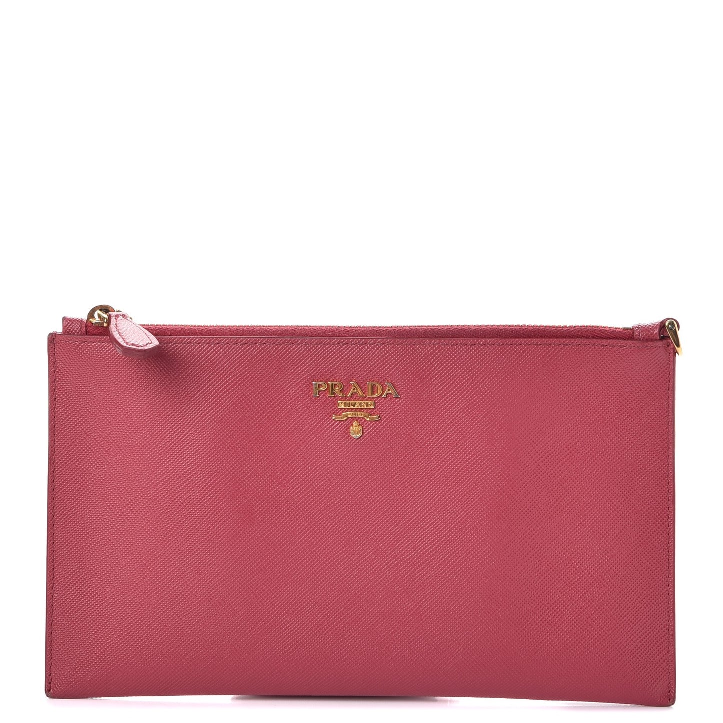 Saffiano Flat Zip Wristlet Peonia
