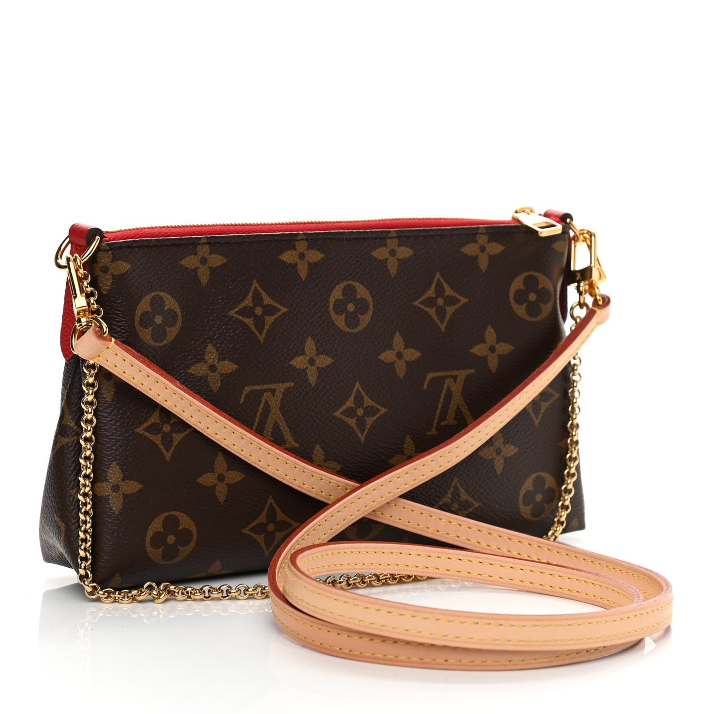 Monogram Pallas Clutch Cherry