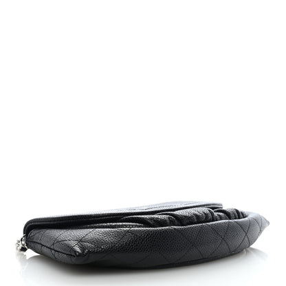 Chanel Caviar Half Moon Wallet On Chain WOC Black 4 of 9