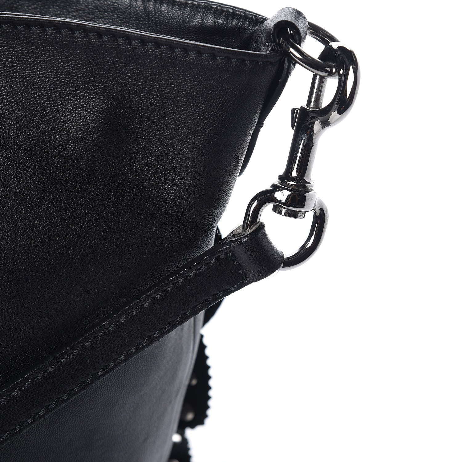 Valentino Garavani Nappa Studded Rosette Tote Black 18 of 24