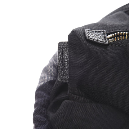 Burberry Overdyed Canvas Mega Check Drifton Backpack Black 7 of 10