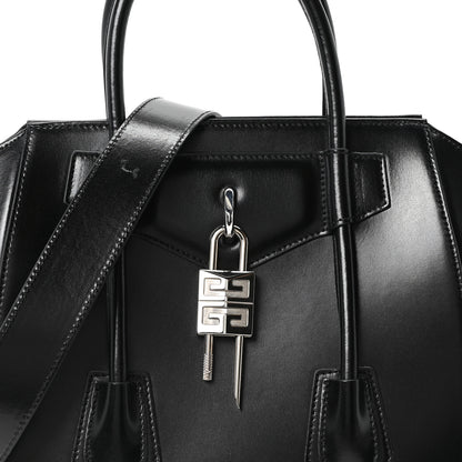 Givenchy Box Calfskin Small Lock Antigona Shoulder Bag  Black 7 of 9