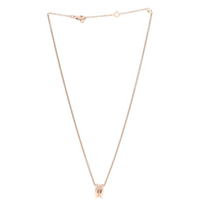 Bulgari 18K Rose Gold Diamond B.Zero1 Legend Pendant Necklace 3 of 5