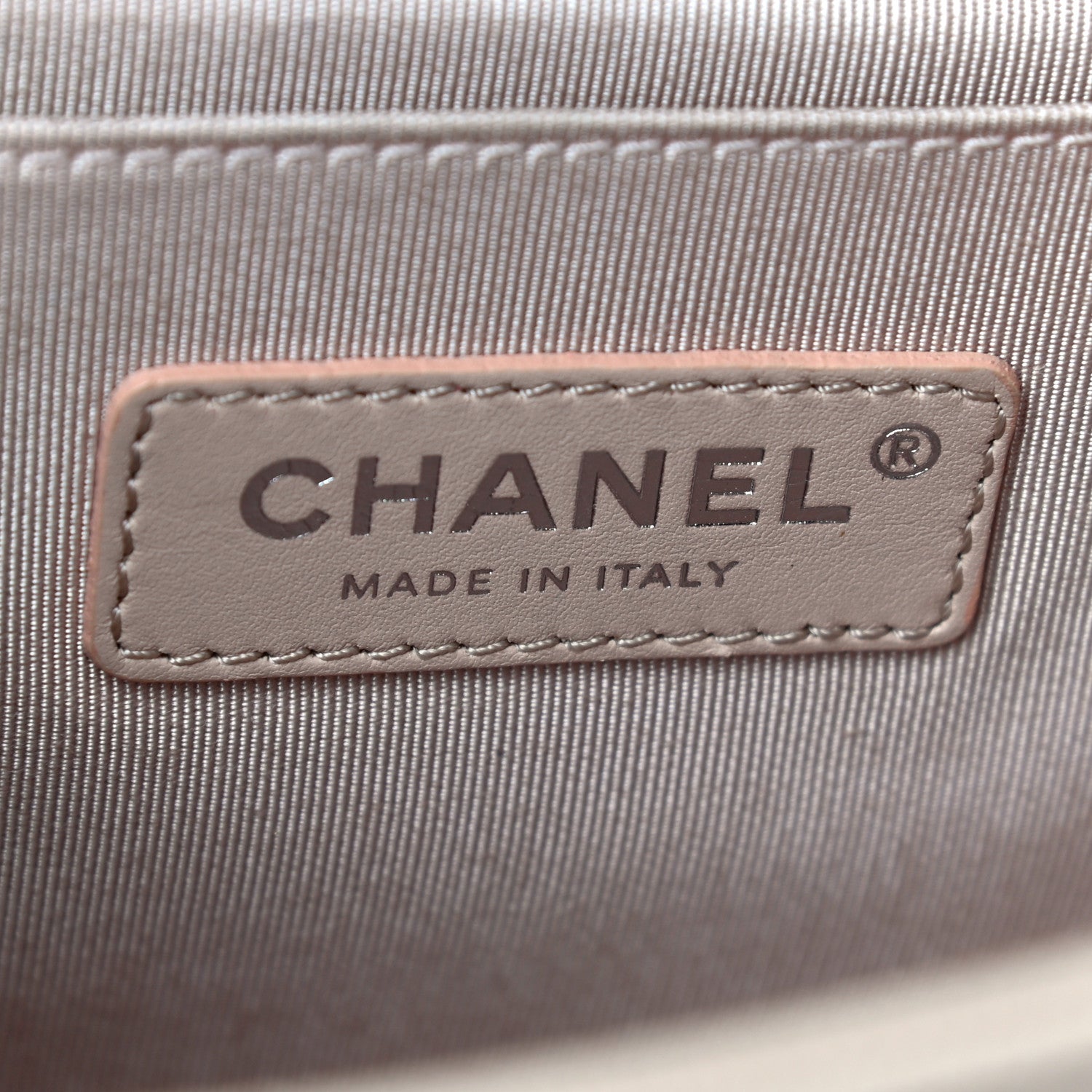 Chanel Caviar Chevron Quilted Medium Boy Flap Light Beige 6 of 10