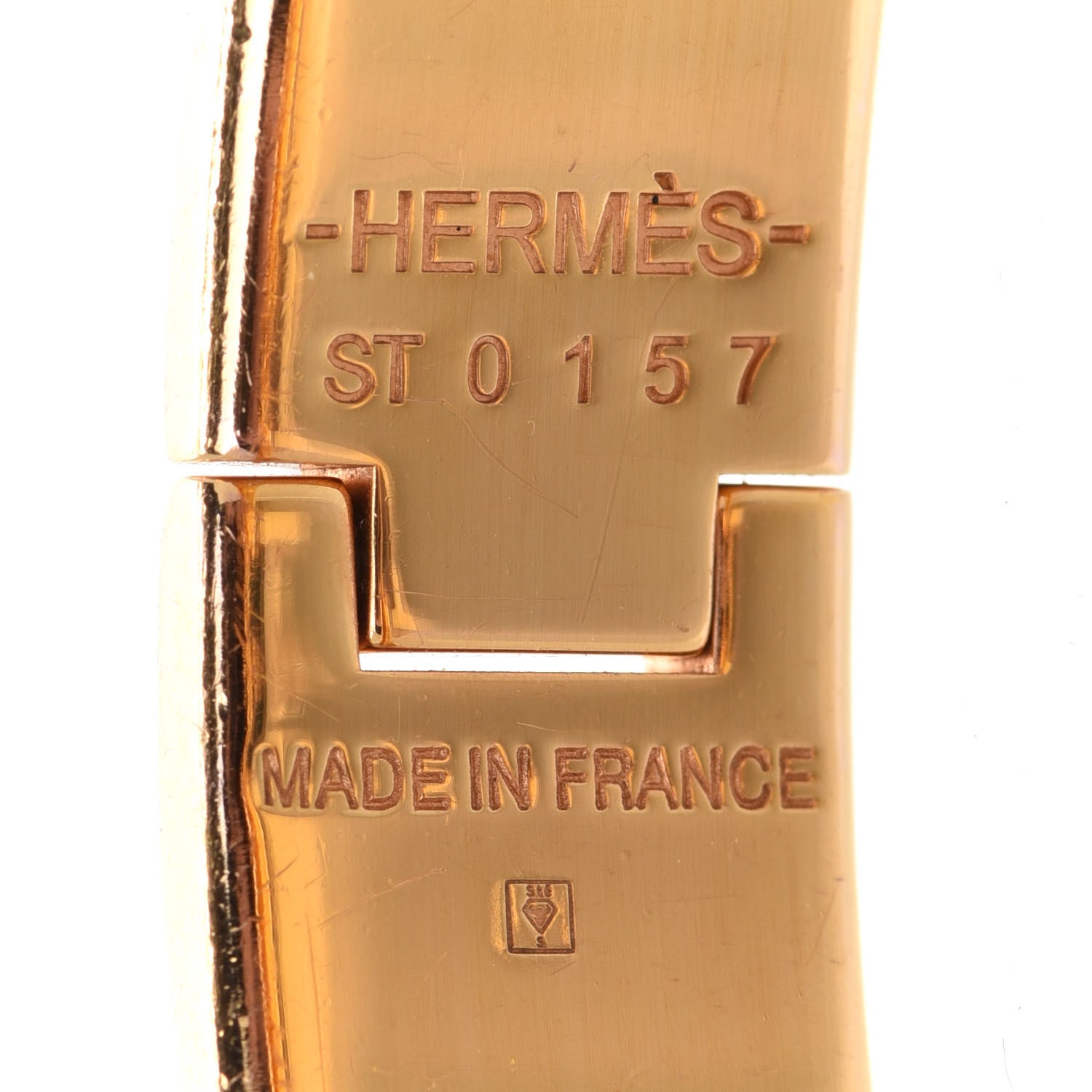 Hermes Enamel Narrow Clic Clac H Bracelet PM White 5 of 6