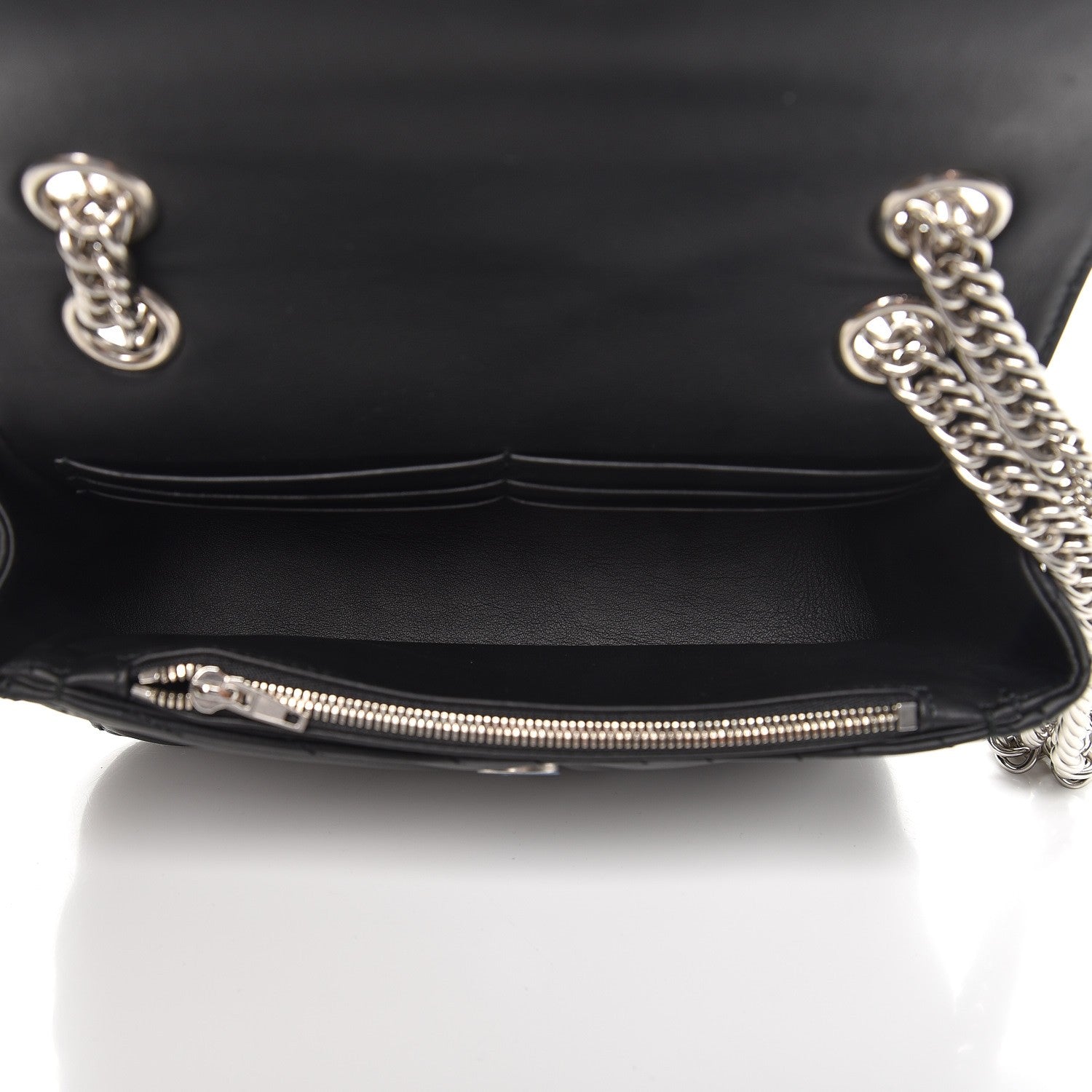 Balenciaga Calfskin Logo Matelasse S BB Round Shoulder Bag Black 5 of 6