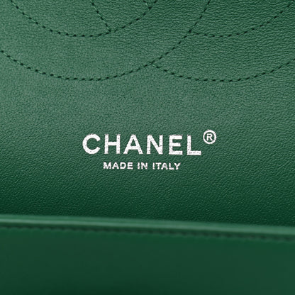 Chanel Lambskin Quilted Jumbo Double Flap Green 5 of 11