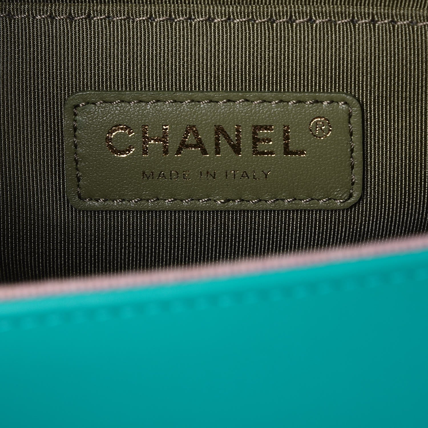 Chanel Calfskin Quilted Medium Boy Flap Turquoise 7 of 8