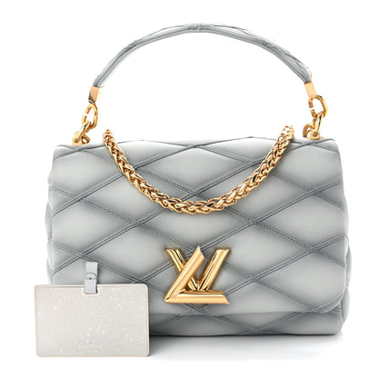 Louis Vuitton Lambskin Malletage GO-14 MM Ecume 3 of 10