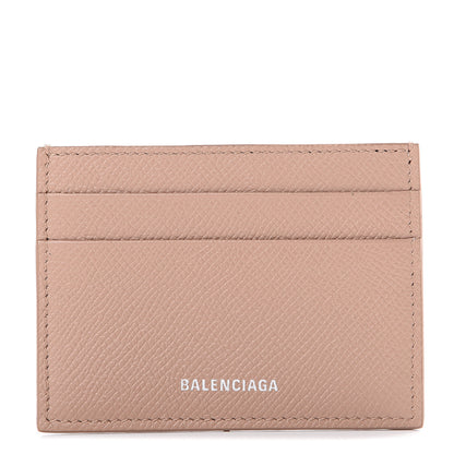 Balenciaga Signature Grained Calfskin Logo Ville Multi Card Holder Beige 1 of 9