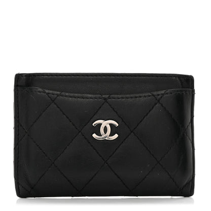Chanel Lambskin Quilted Card Holder Black 1 of 9