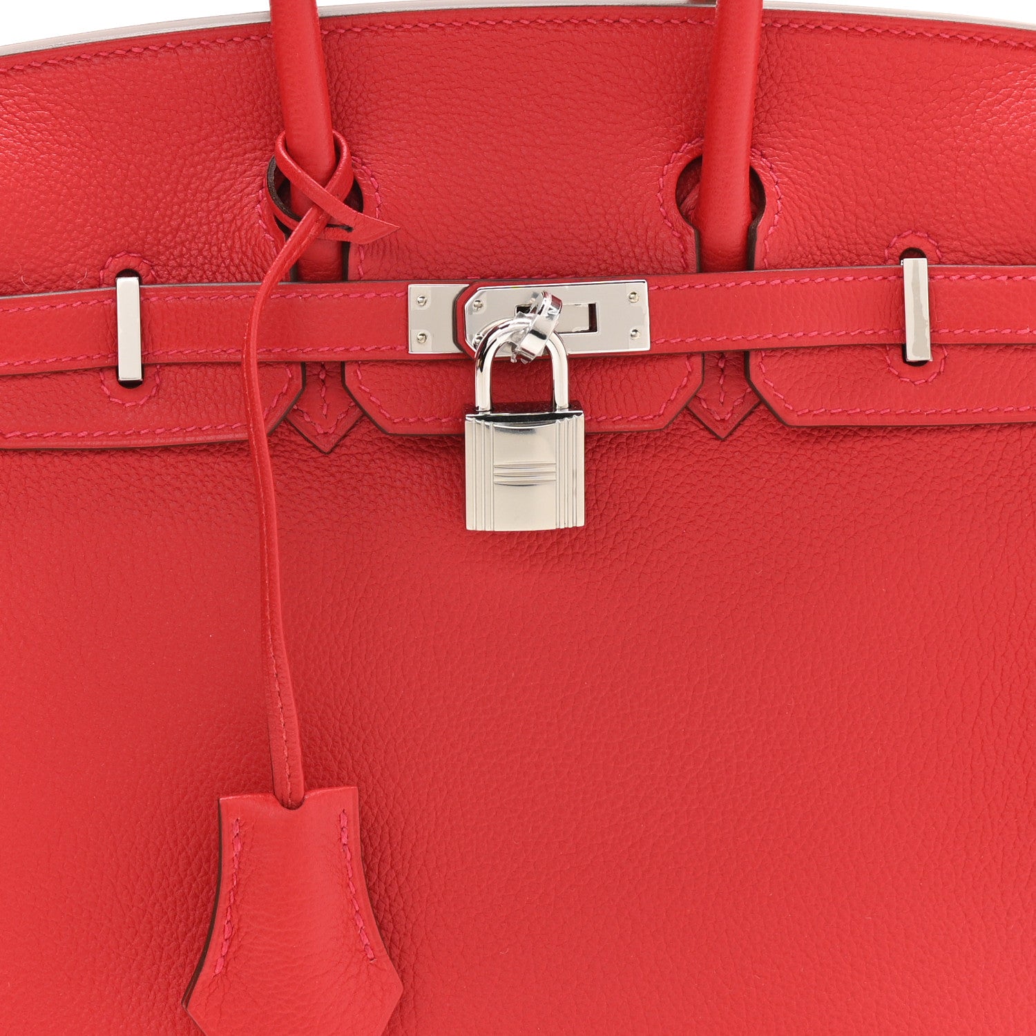 Hermes Taurillon Novillo Birkin 25 Geranium 8 of 11