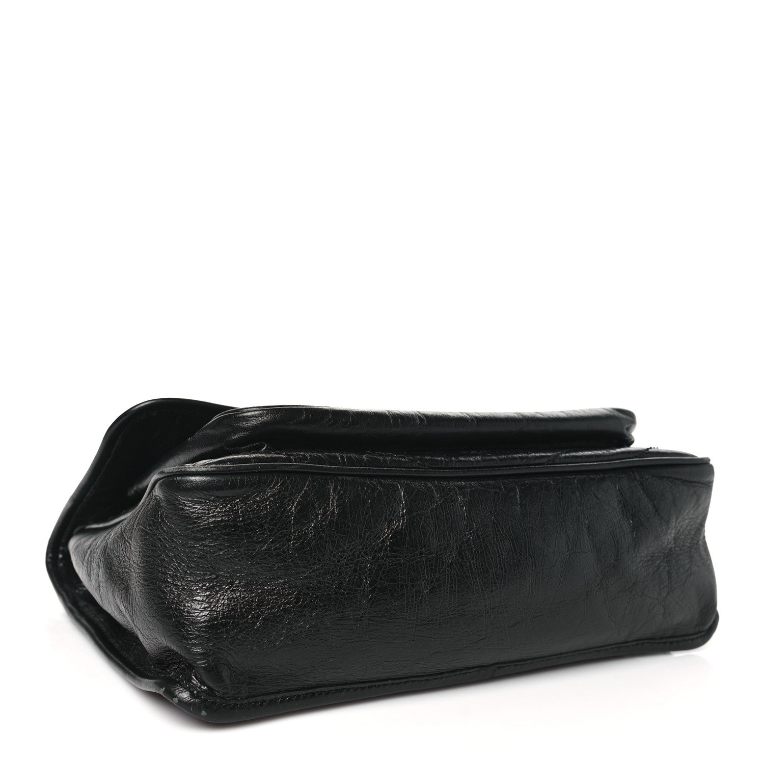 Saint Laurent Crinkled Calfskin Matelasse Monogram Medium Niki Chain Satchel Black 4 of 10