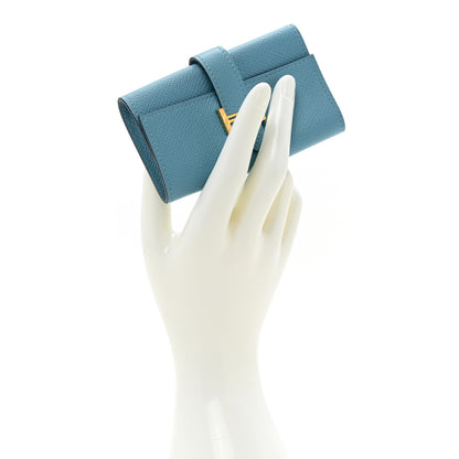 Hermes Epsom Bearn Multicles 4 Key Holder Bleu Du Nord 2 of 9