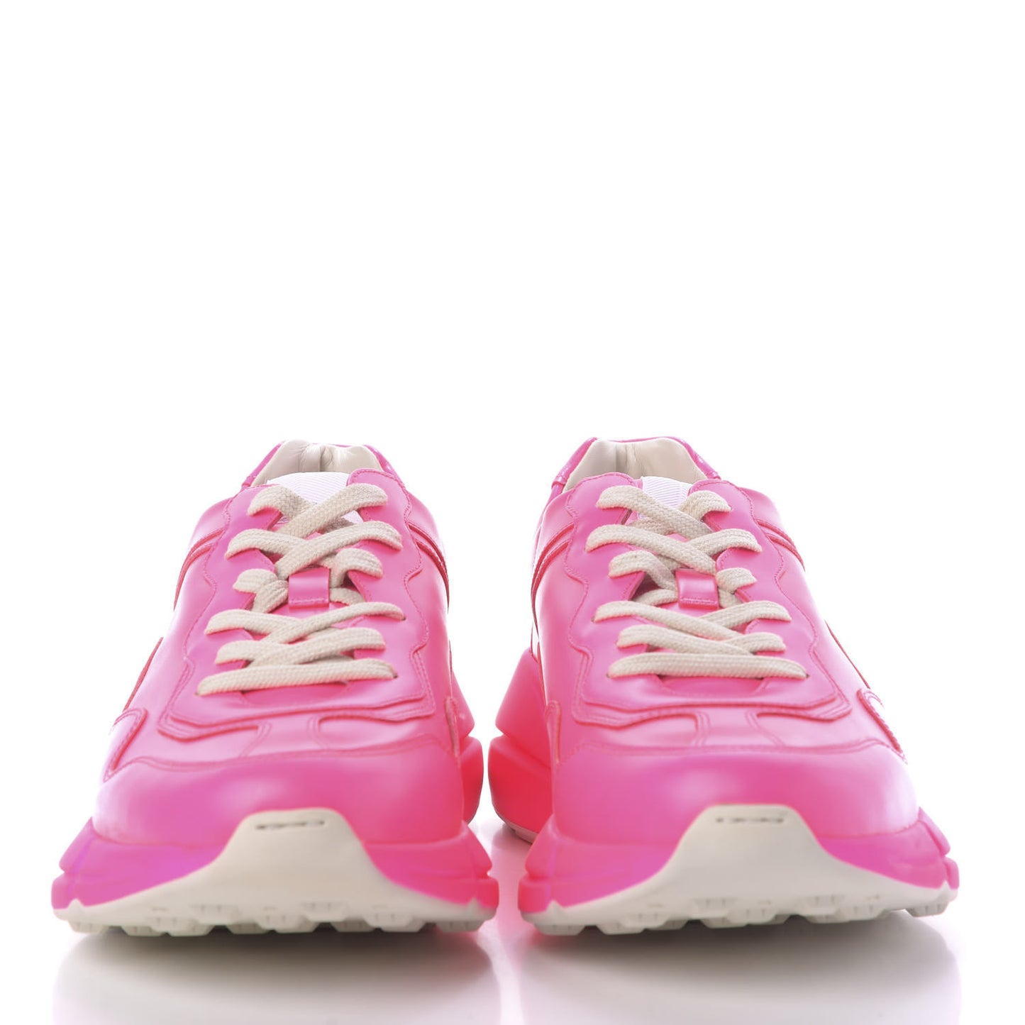 Calfskin Mens Rhyton Sneakers 11 Fluo Fuxia