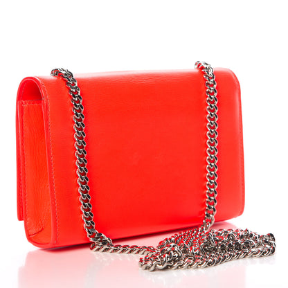 Saint Laurent Smooth Calfskin Monogram Small Kate Satchel Neon Orange 3 of 15