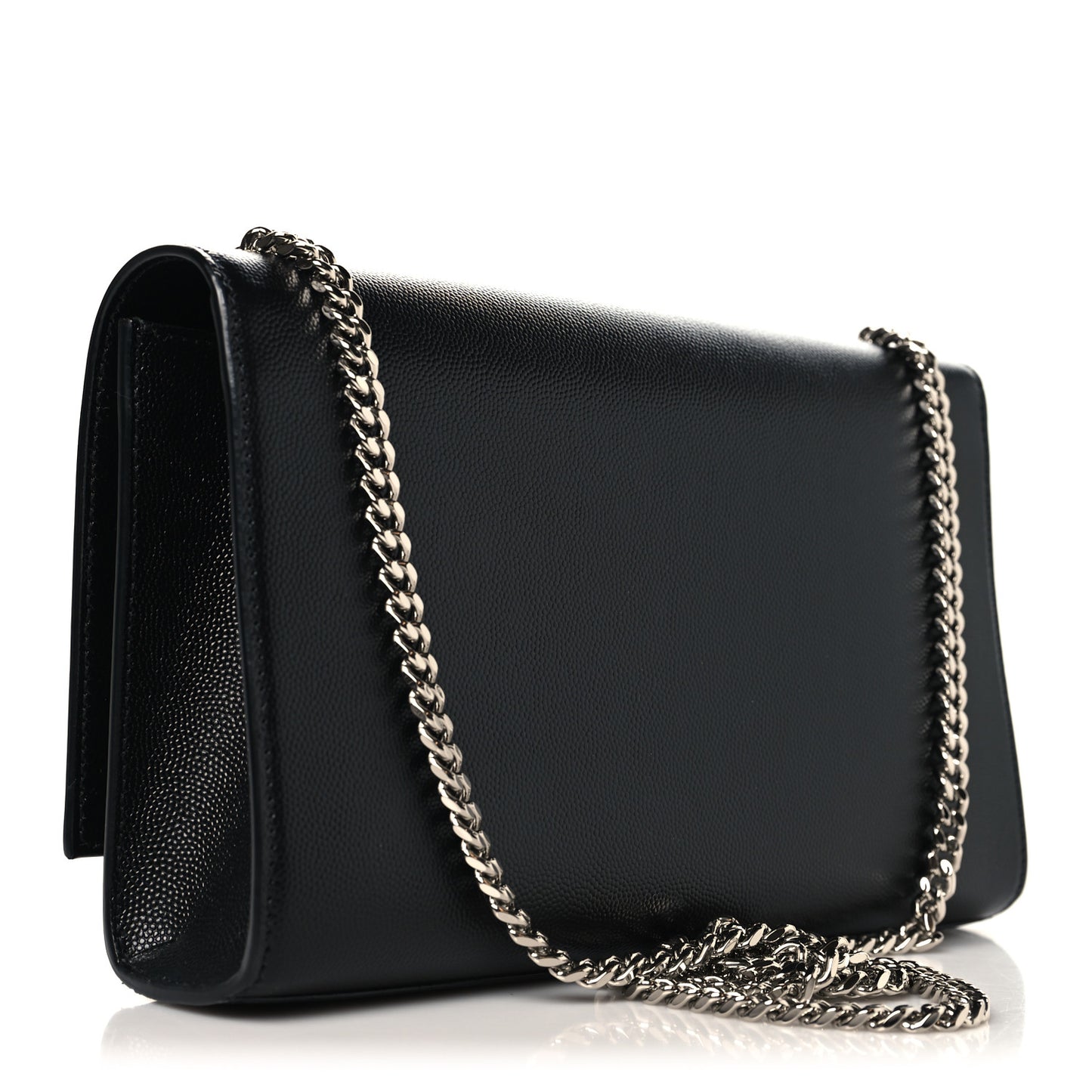 Grain De Poudre Medium Classic Monogram Kate Satchel Black