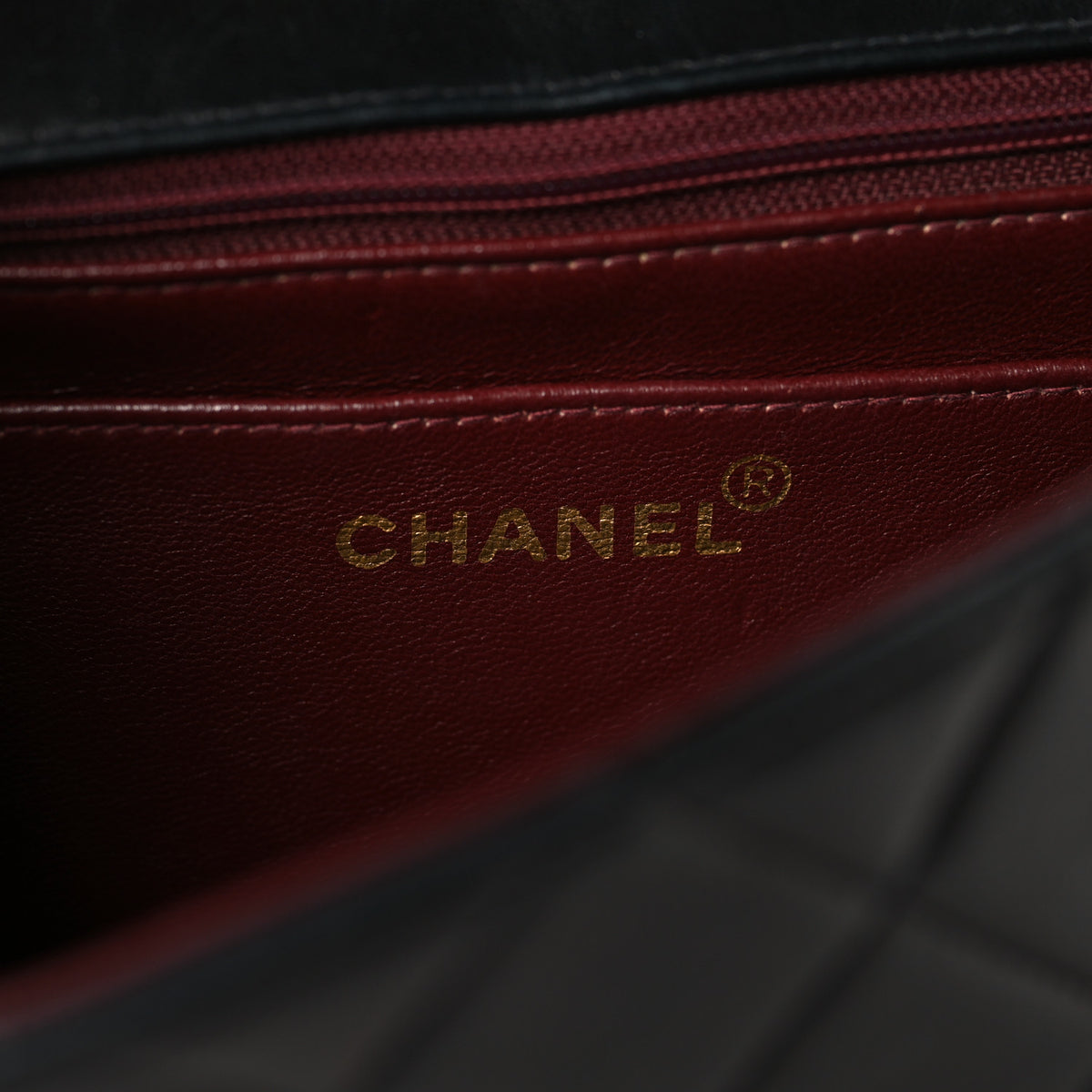 Lambskin Quilted Small Single Flap Black