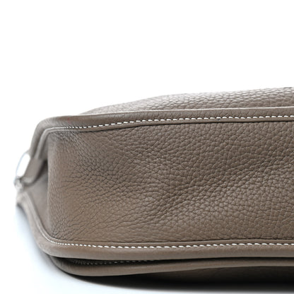 Hermes Taurillon Clemence Evelyne III PM Etoupe 6 of 12