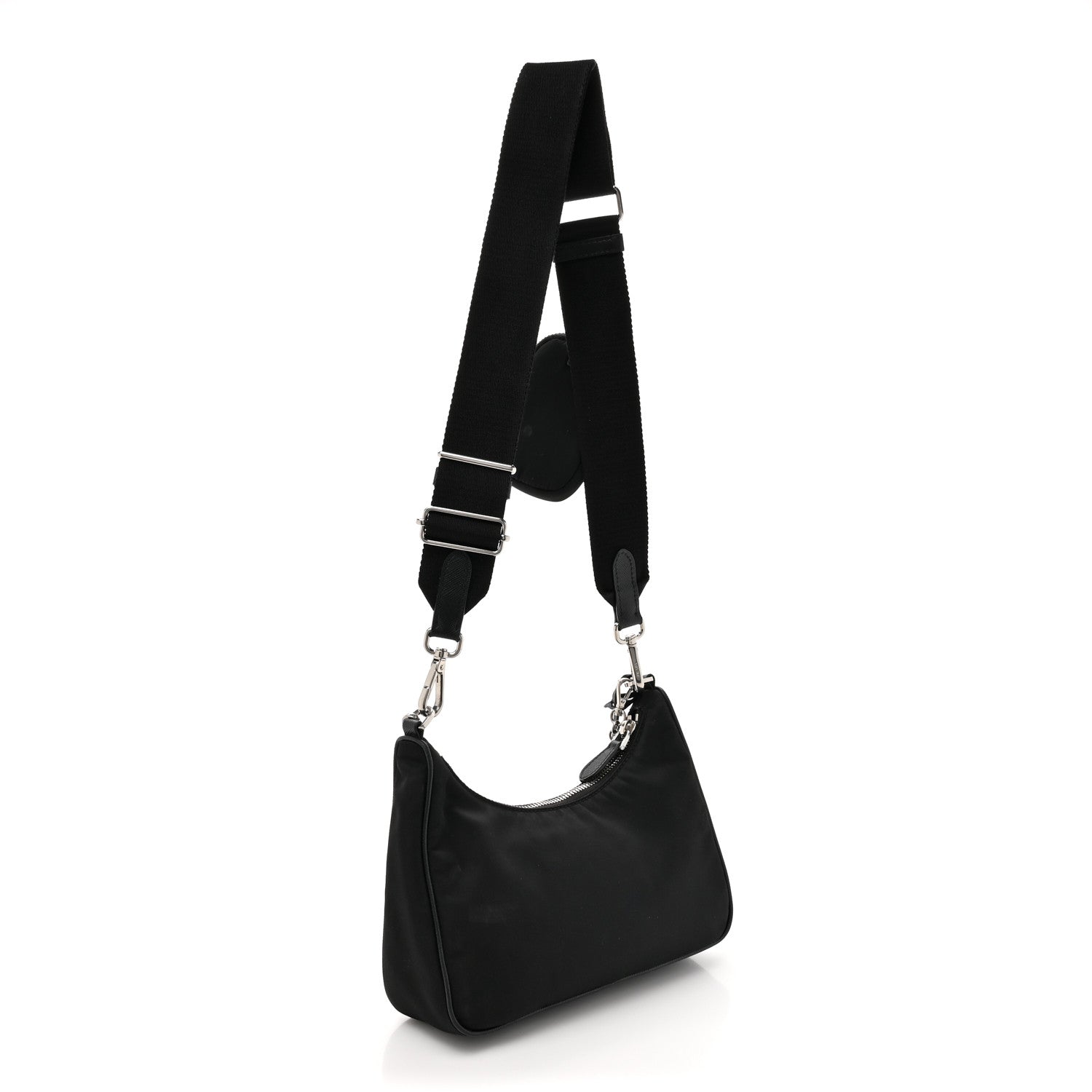 Prada Nylon Re-Edition 2005 Shoulder Bag Black 3 of 18