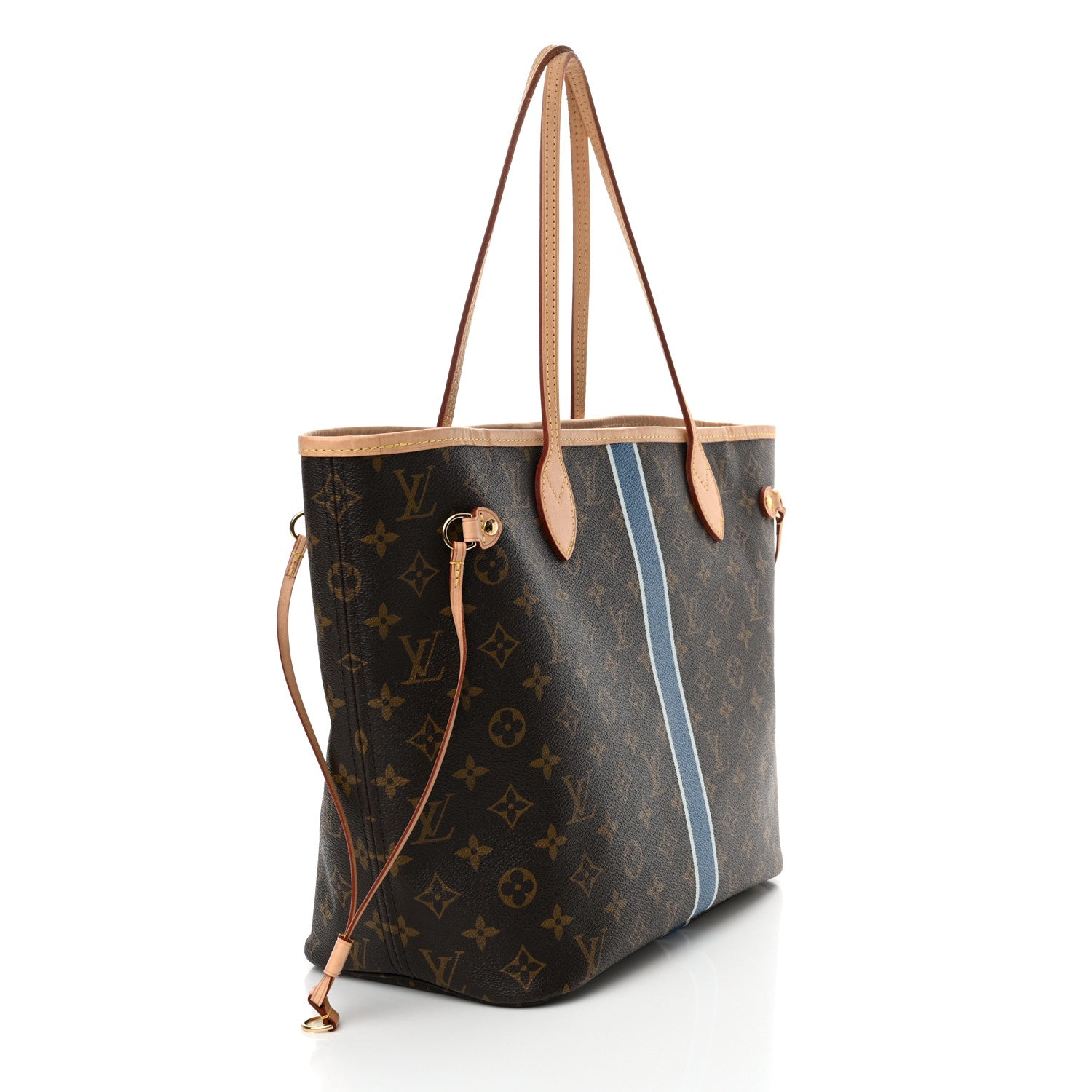 Louis Vuitton Monogram My LV Heritage Neverfull MM Blue De France White 3 of 12