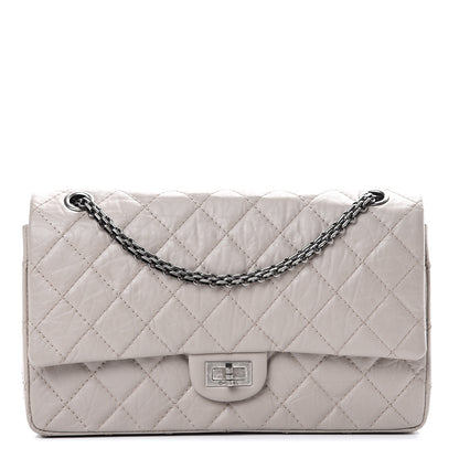 Chanel Aged Calfskin Quilted 2.55 Reissue 227 Flap Grey 1 of 15