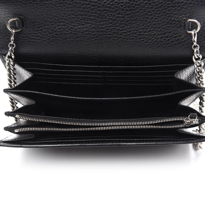 Gucci Calfskin Mini Dionysus Chain Wallet Black 5 of 10