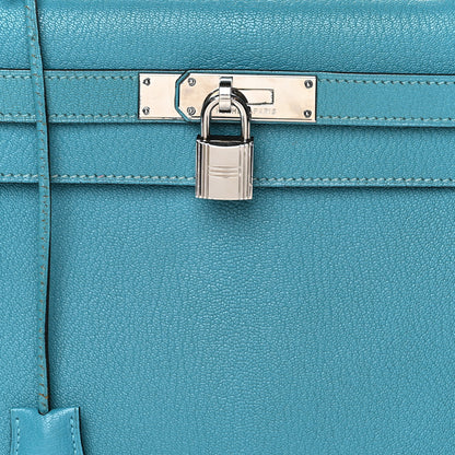 Hermes Chevre de Coromandel Kelly Mou 28 Turquoise 8 of 11