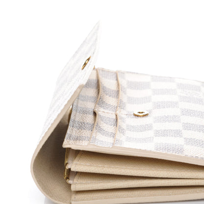 Louis Vuitton Damier Azur Sarah Wallet 8 of 9