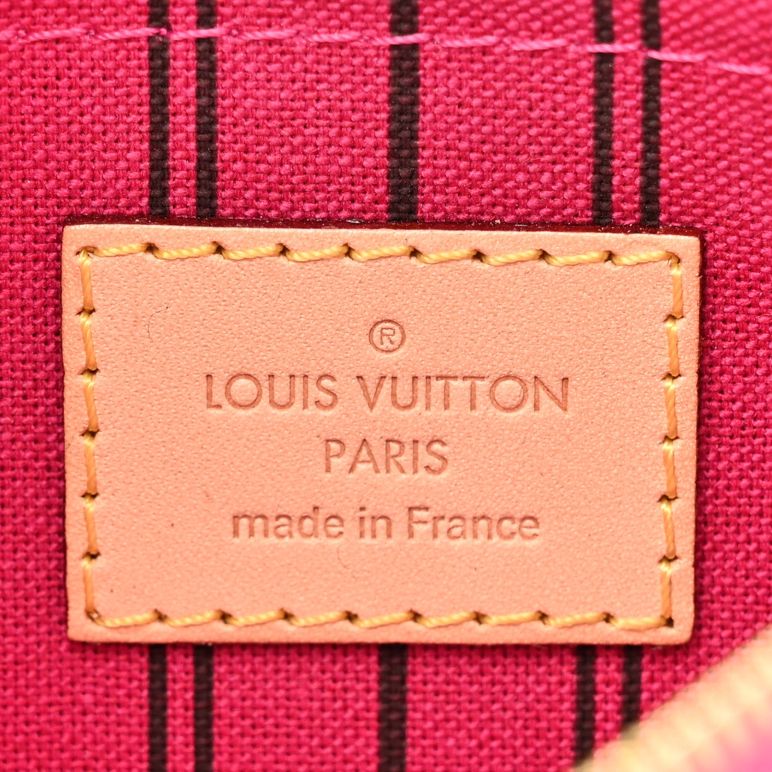 Louis Vuitton Monogram Neverfull PM Pochette Fuchsia 6 of 7
