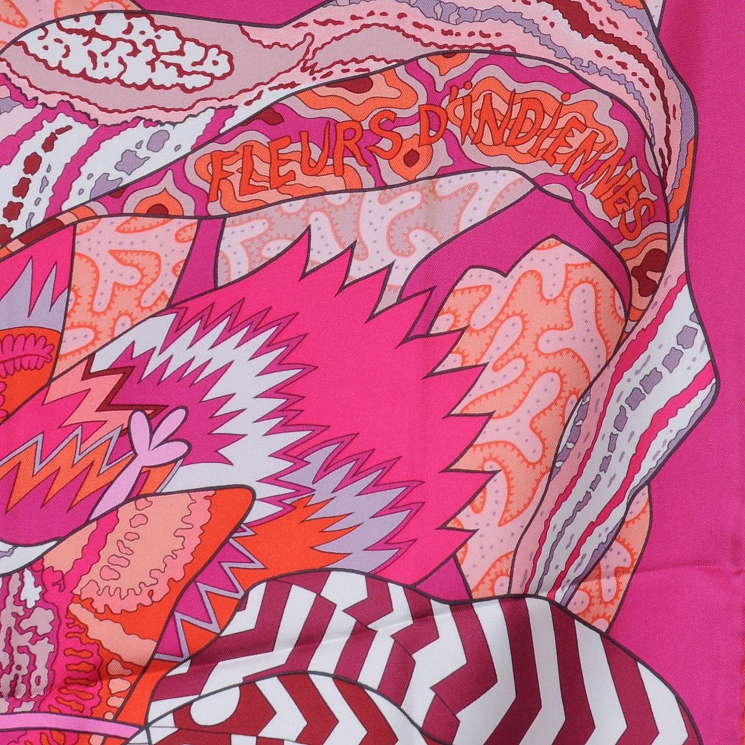 Hermes Silk Fleurs D Indiennes Scarf 90 6 of 8