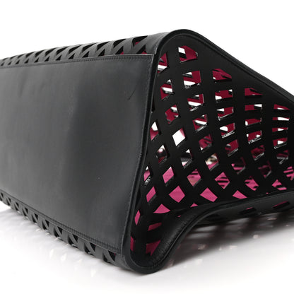 Chanel Lambskin Sea Through Tote Black Multicolor 11 of 11