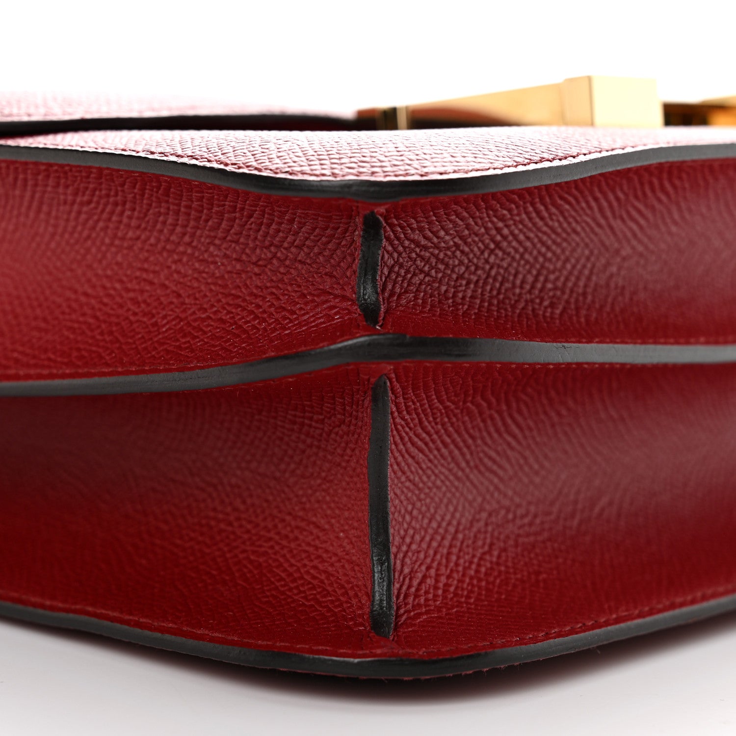 Hermes Epsom Enamel Constance 24 Rouge Grenat 8 of 10
