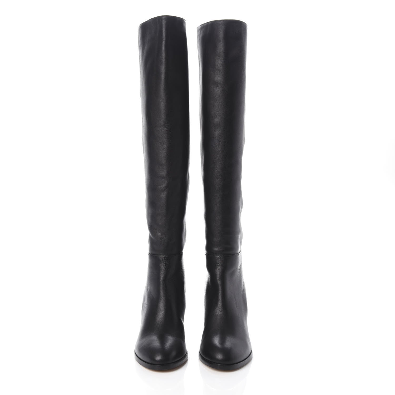 Jimmy Choo Calfskin Knee High Boots 36.5 Black 2 of 6