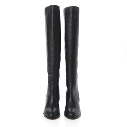 Jimmy Choo Calfskin Knee High Boots 36.5 Black 2 of 6