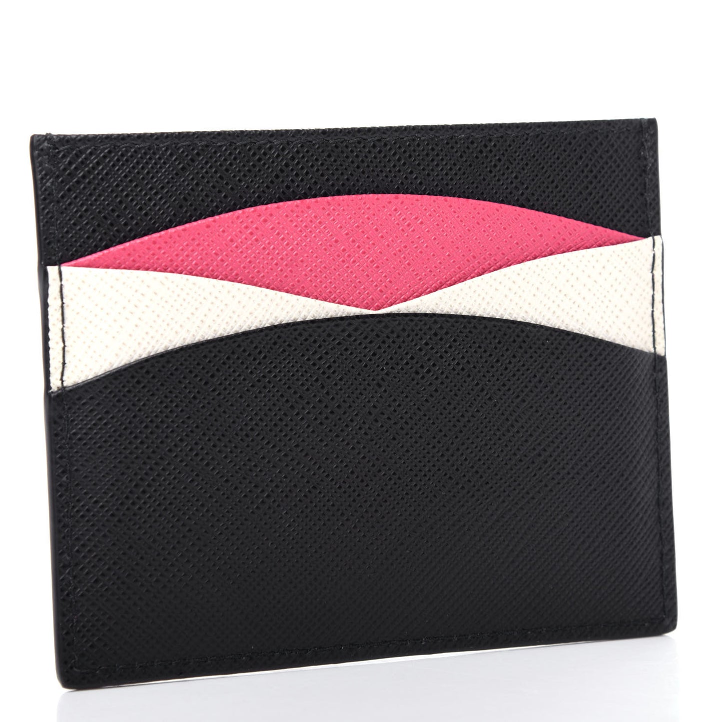 Saffiano Card Holder Black Ibisco