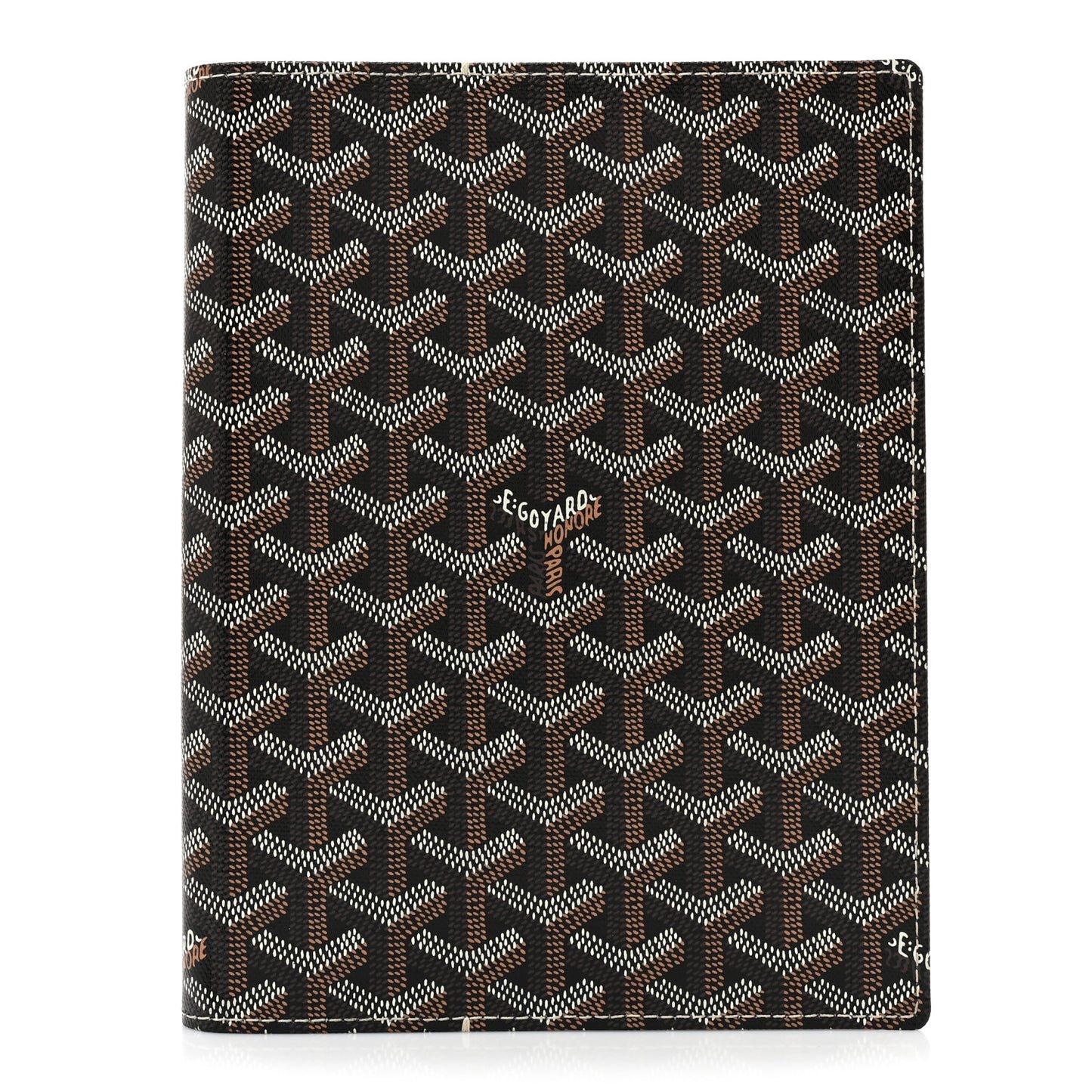 Goyardine Agenda Cover Black Gold