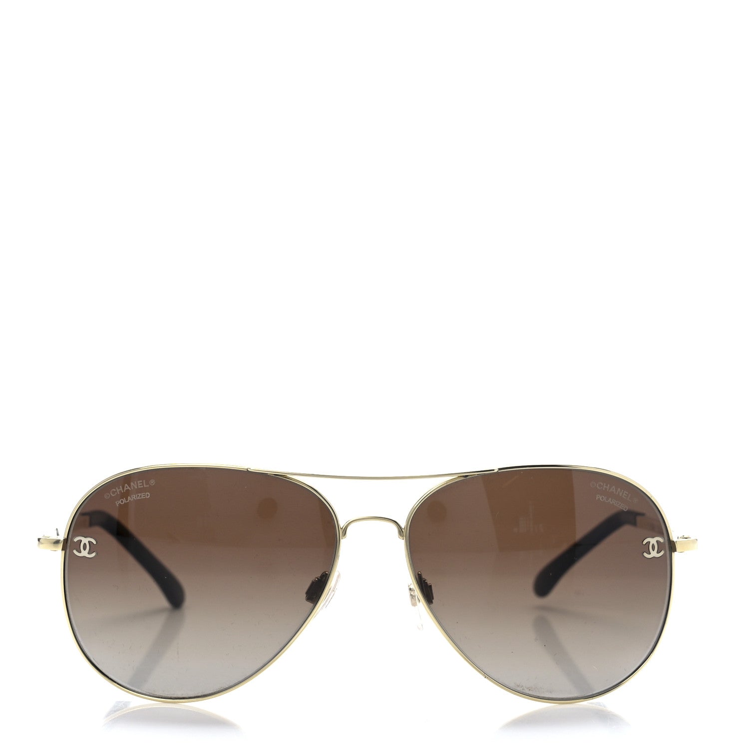 Chanel CC Aviator Sunglasses 4189-T-Q Brown 2 of 8