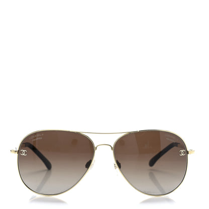 Chanel CC Aviator Sunglasses 4189-T-Q Brown 2 of 8