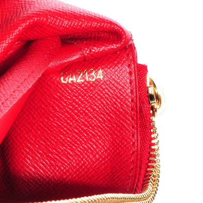 Louis Vuitton Damier Ebene Insolite Wallet Red 7 of 7