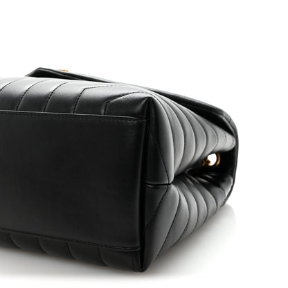 Saint Laurent Calfskin Y Quilted Monogram Medium Loulou Chain Satchel Black 9 of 9