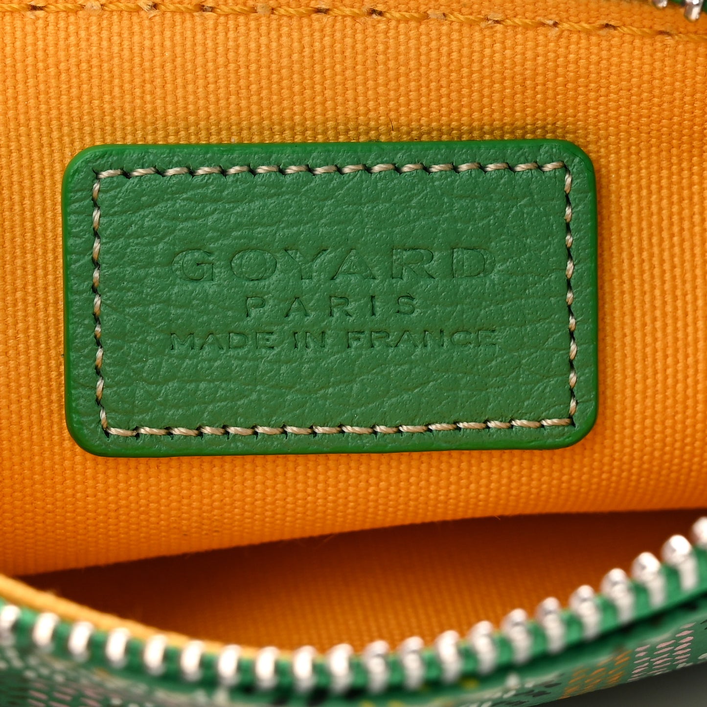 Goyardine Nano Senat Key Pouch Meadow Green Multicolored