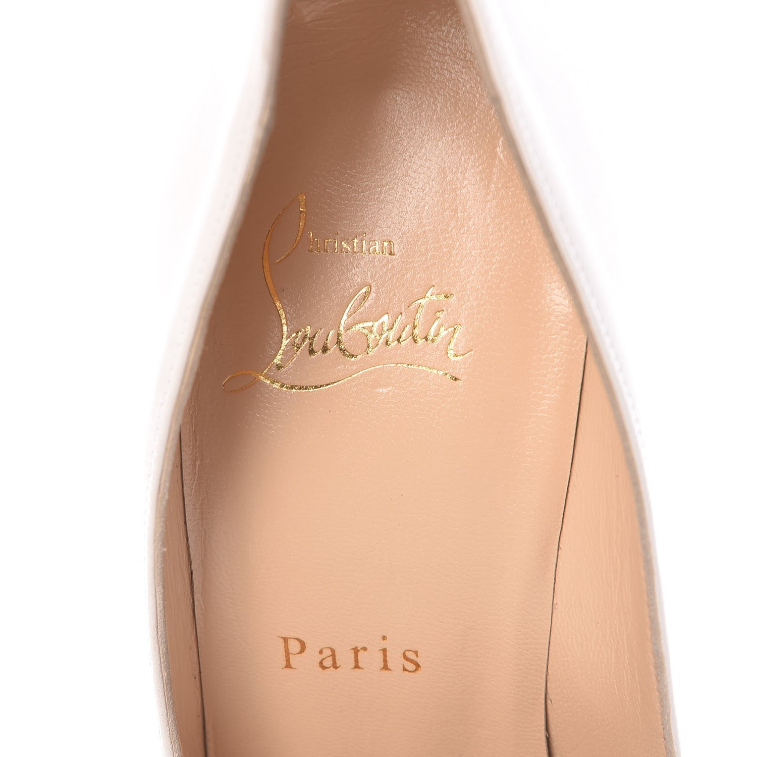 Christian Louboutin Nappa Decoltish 100 Pumps 37.5 Latte 6 of 8