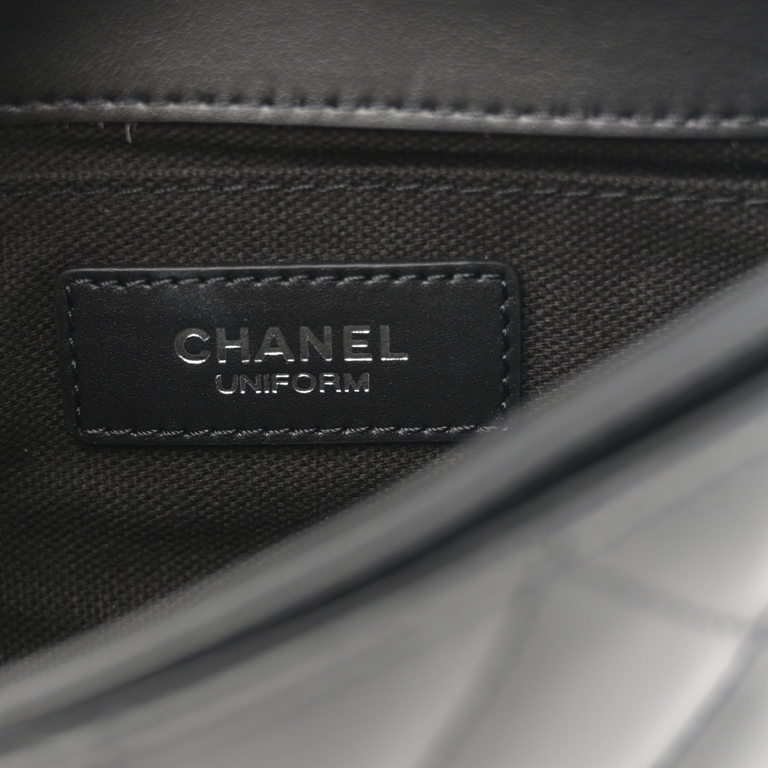 Chanel Calfskin Quilted CC Uniform Flap Belt Bag Black 6 of 10